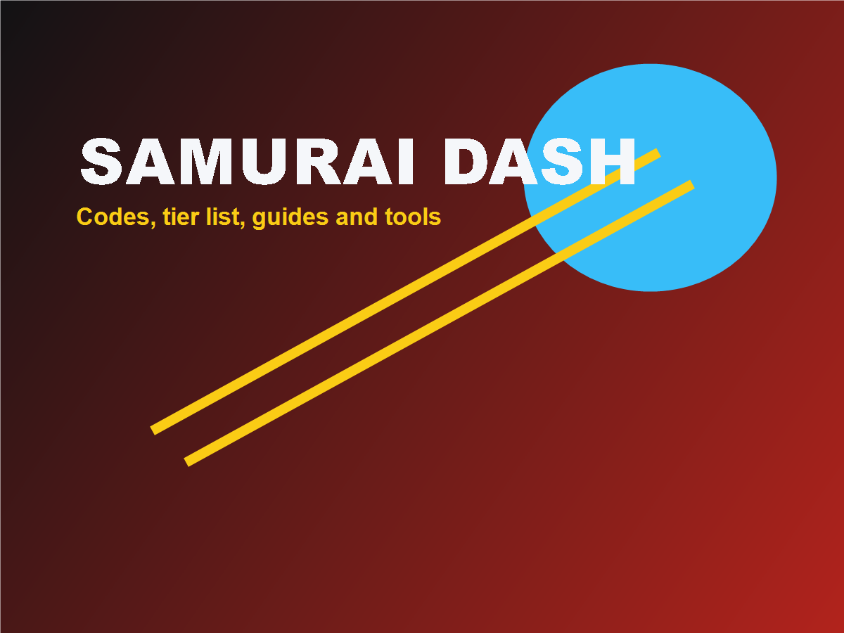 Samurai Dash official Roblox cover art